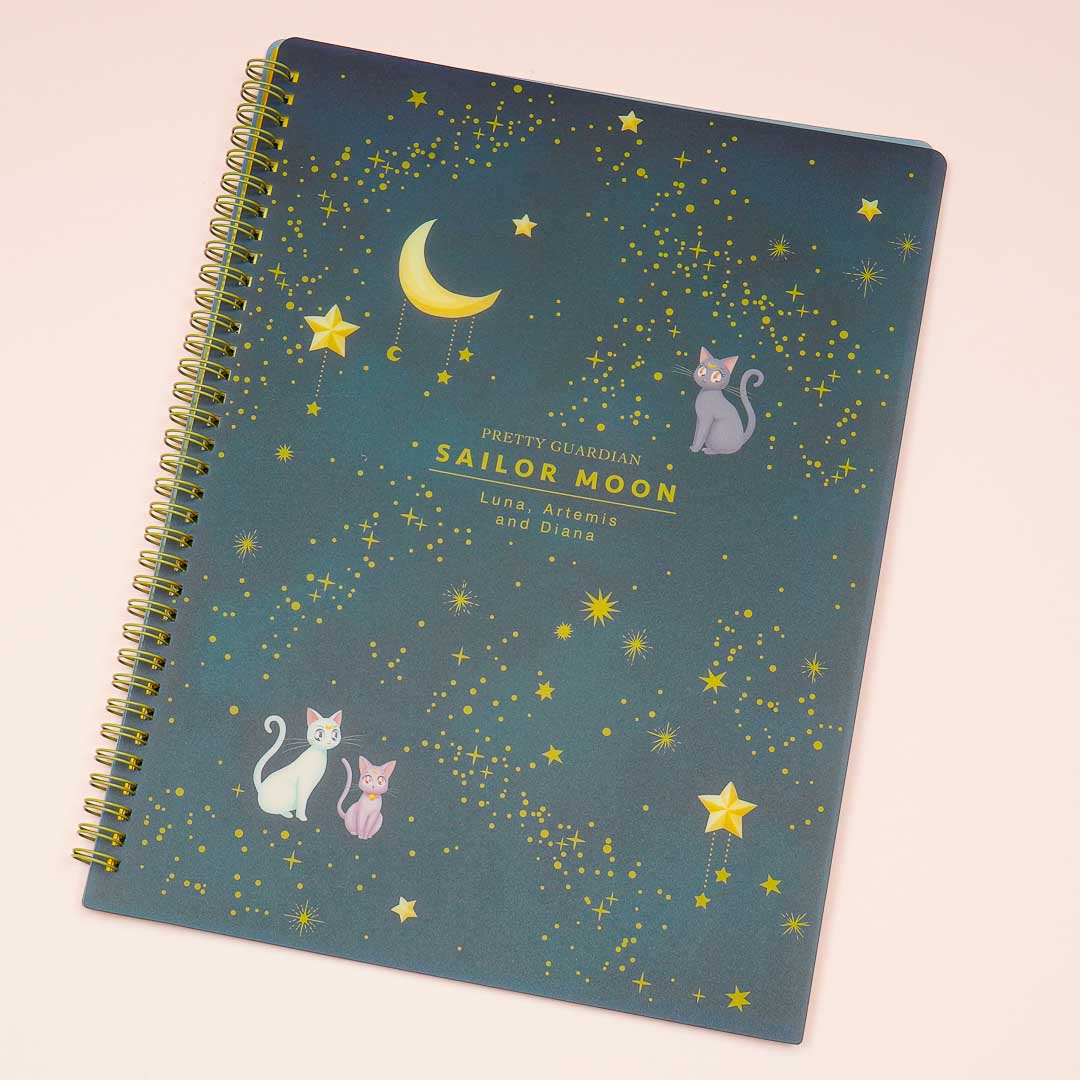 Sailor Moon A4 Ring Pocket File - Luna, Artemis & Diana