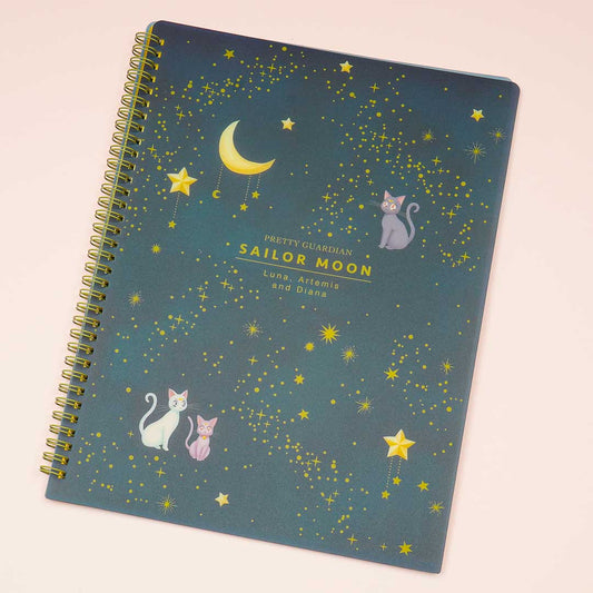 Sailor Moon A4 Ring Pocket File - Luna, Artemis & Diana