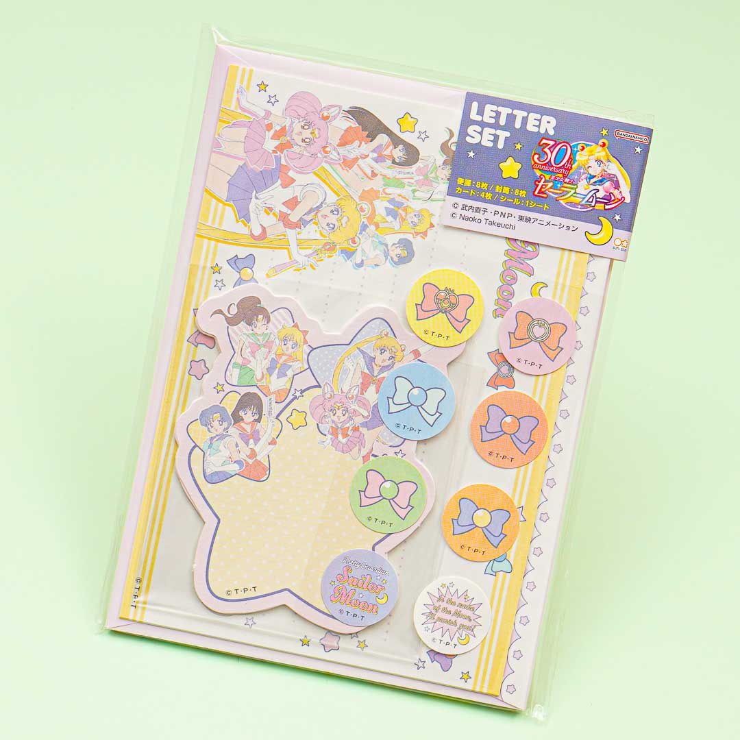 Sailor Moon 30th Anniversary Letter Set - Sailor Moon, Venus, Mercury, Mars, Jupiter & Chibi Moon