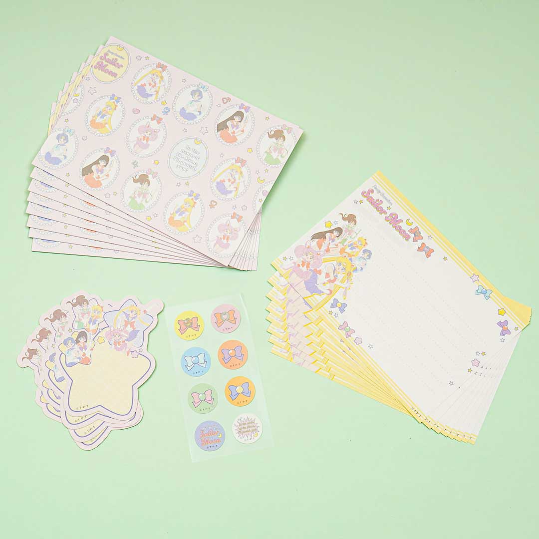 Sailor Moon 30th Anniversary Letter Set - Sailor Moon, Venus, Mercury, Mars, Jupiter & Chibi Moon