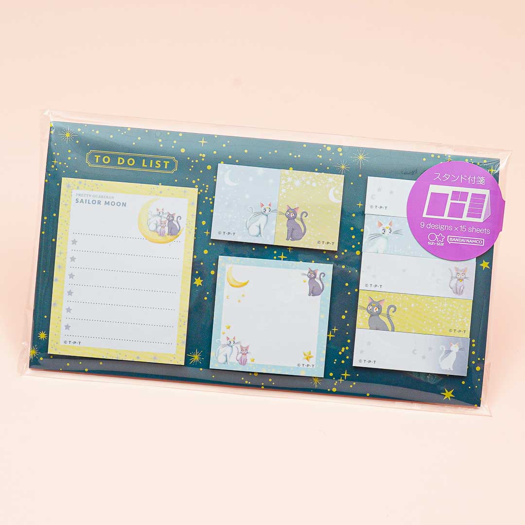 Sailor Moon & Cats Sticky Notes With Stand