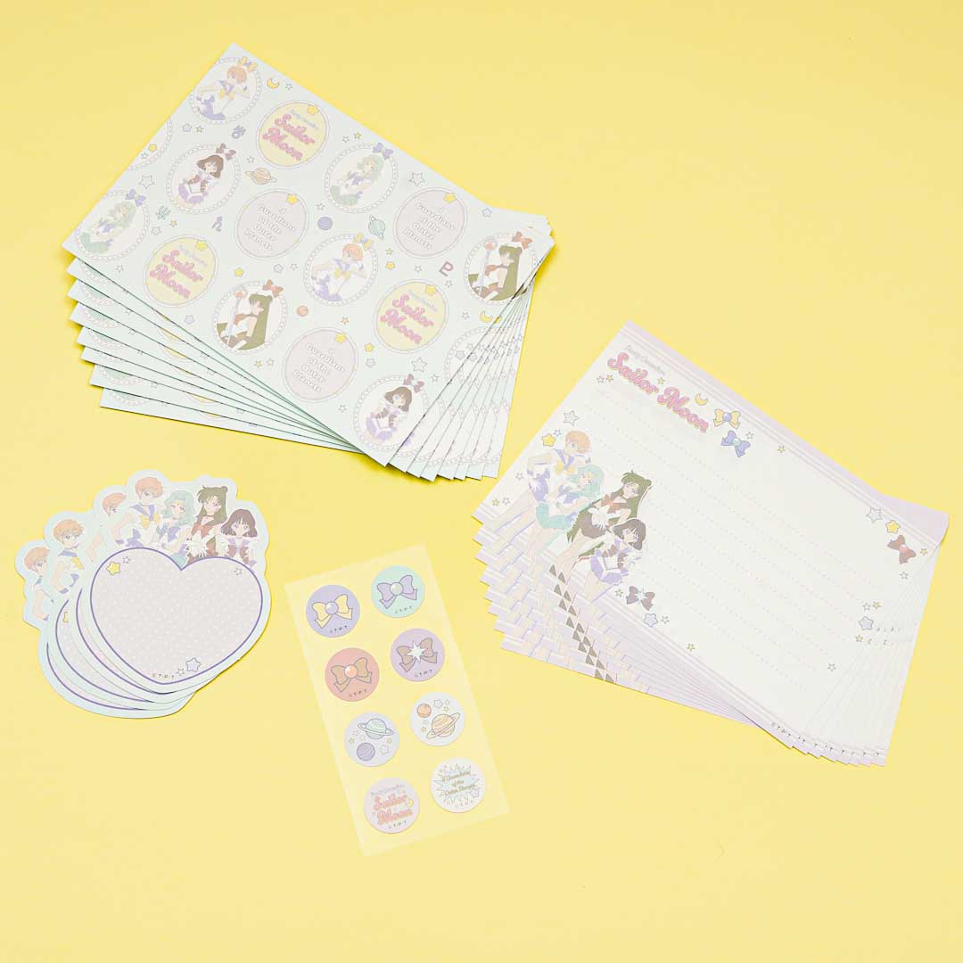 Sailor Moon 30th Anniversary Letter Set - Sailor Uranus, Neptune, Pluto & Saturn