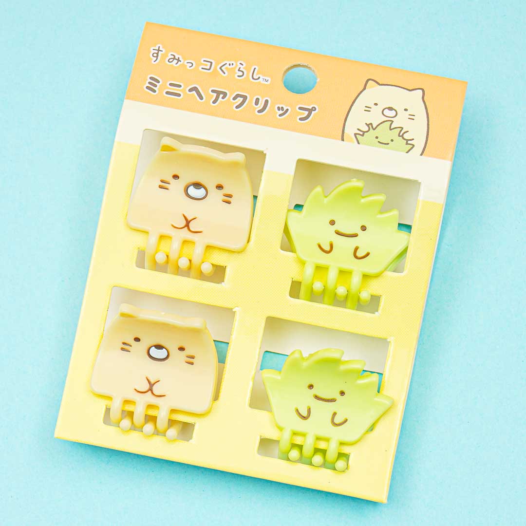 Sumikko Gurashi Mini Hair Clip Set - Neko & Zassou
