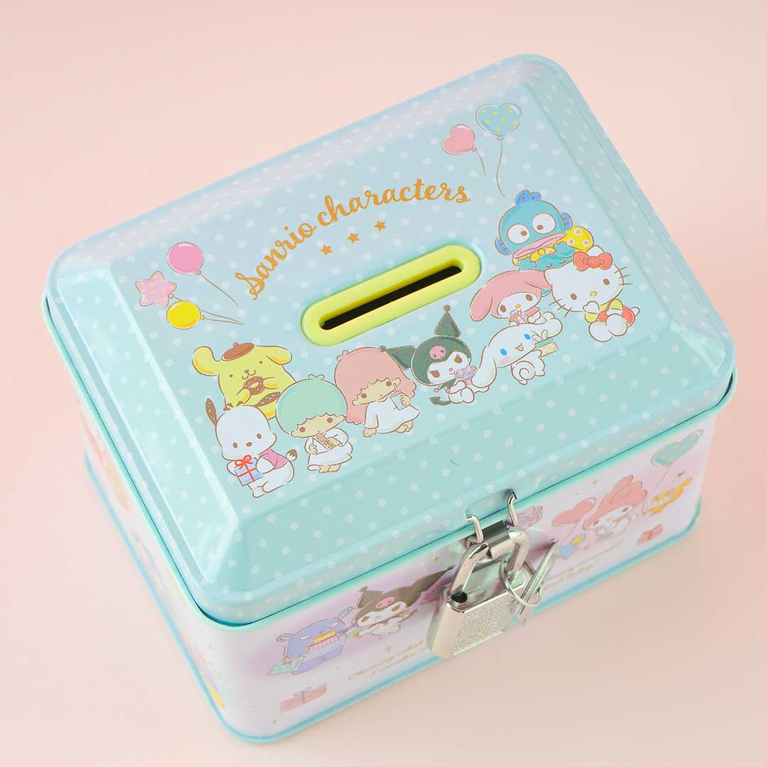 Sanrio Characters Party Can Bank With Lock