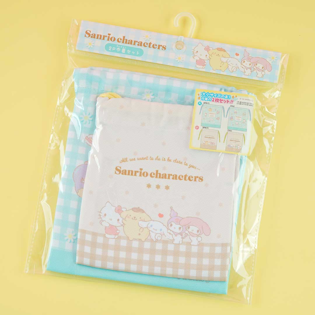 Sanrio Characters Drawstring Pouch Set
