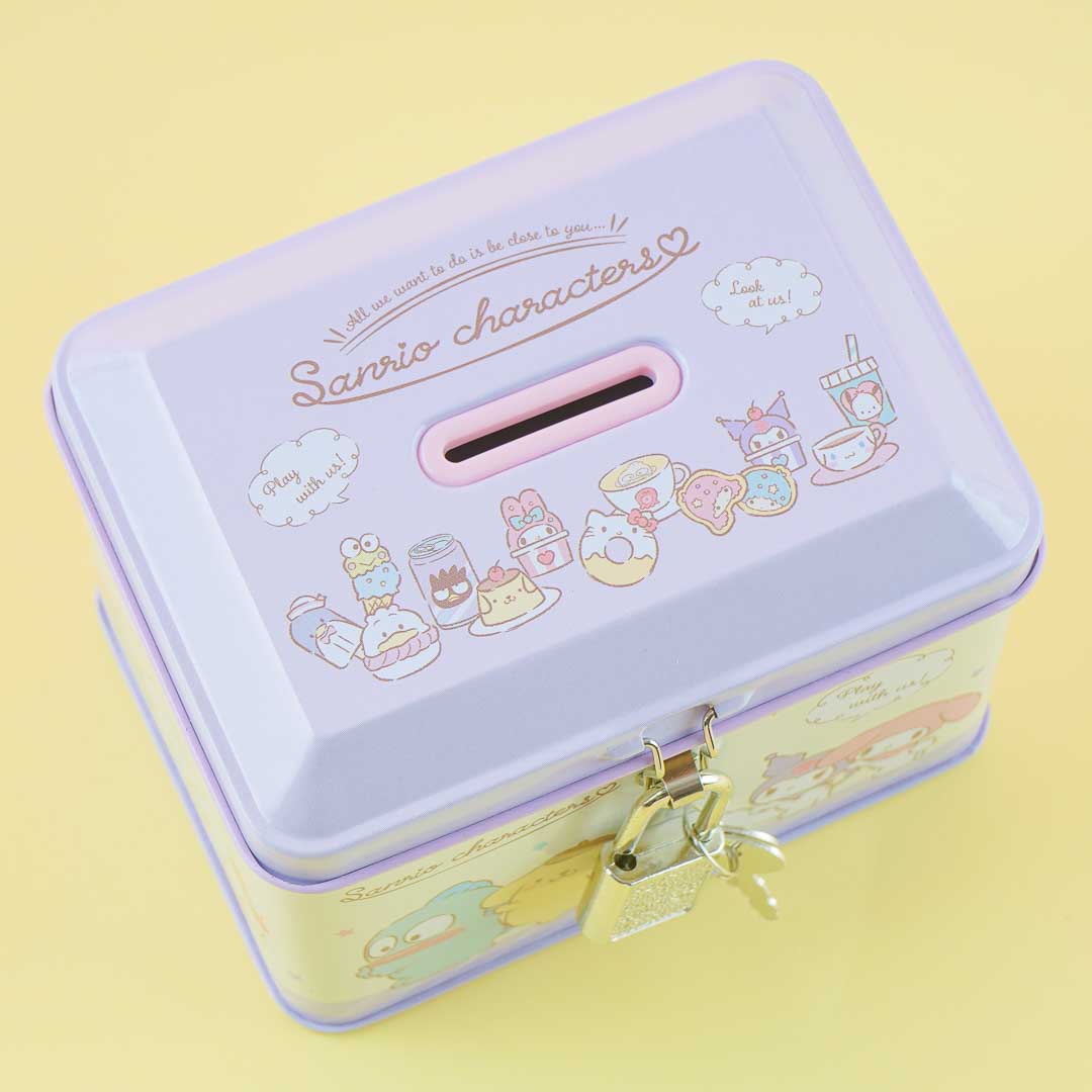 Sanrio Characters Playtime Can Bank With Lock