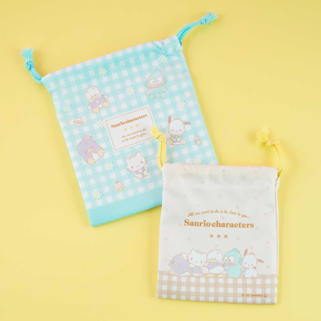 Sanrio Characters Drawstring Pouch Set