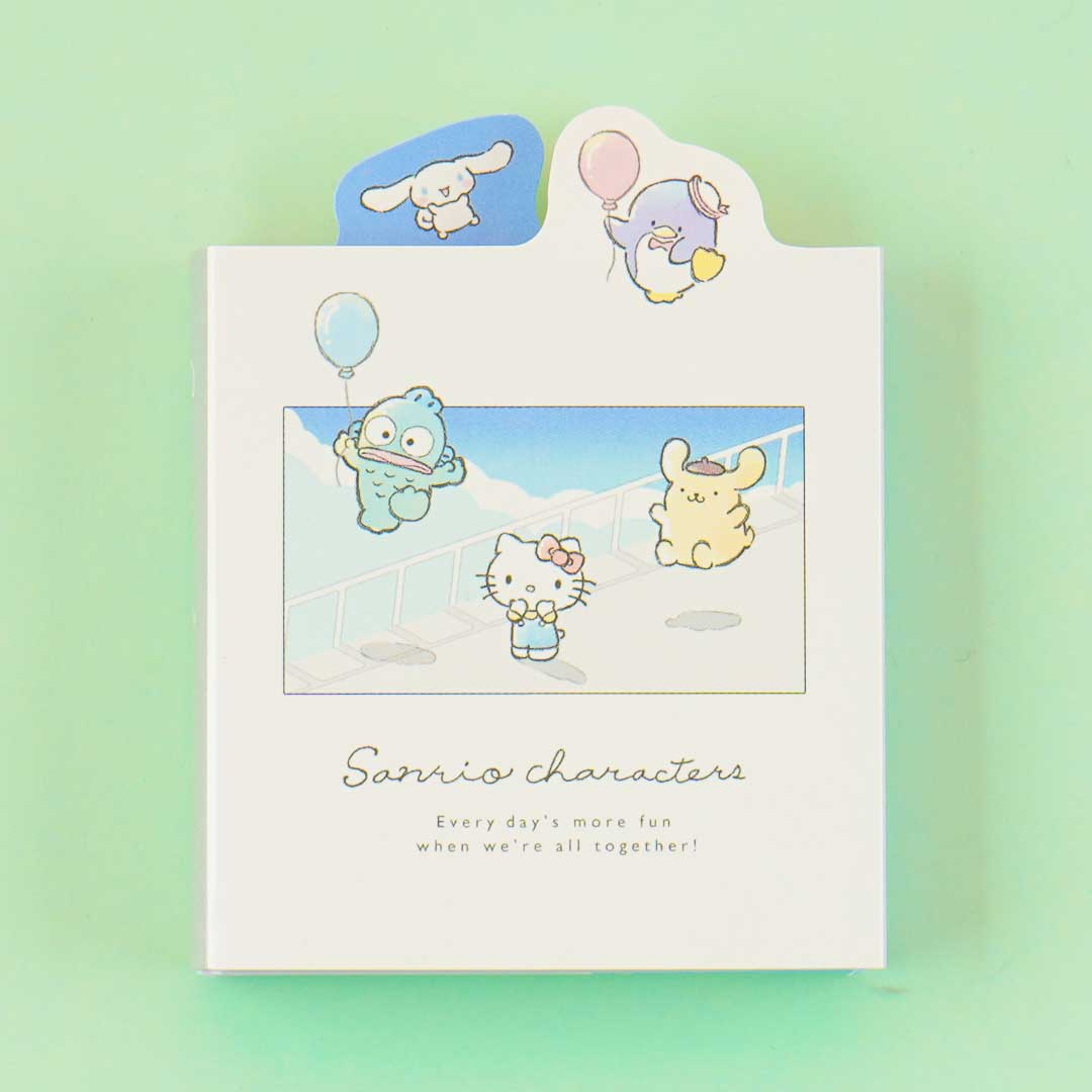 Sanrio Characters Balloon Fun Book-Style Mini Memo Pad