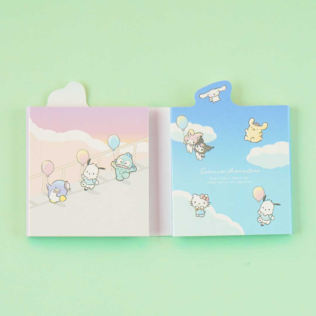 Sanrio Characters Balloon Fun Book-Style Mini Memo Pad