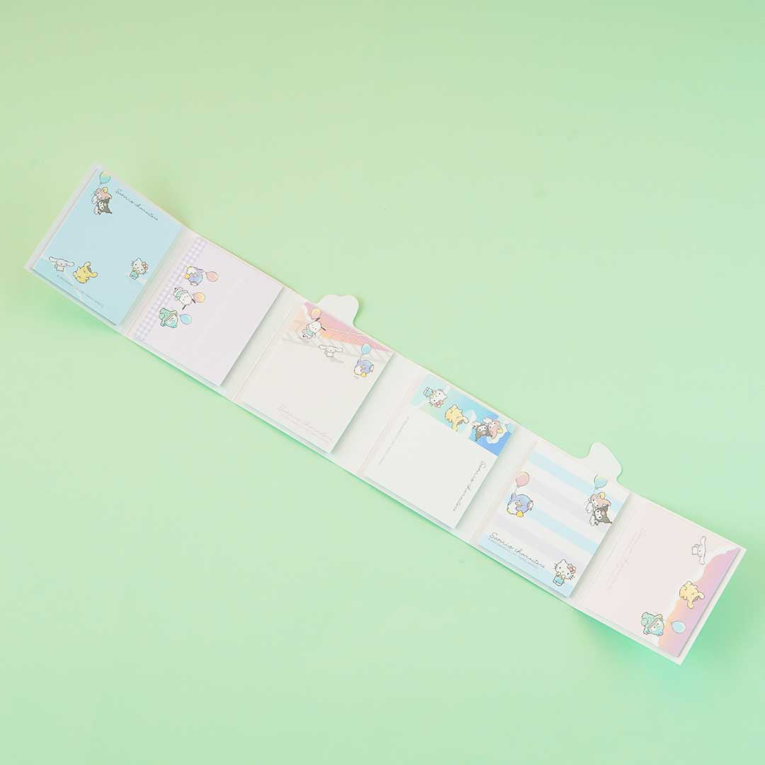 Sanrio Characters Balloon Fun Book-Style Mini Memo Pad