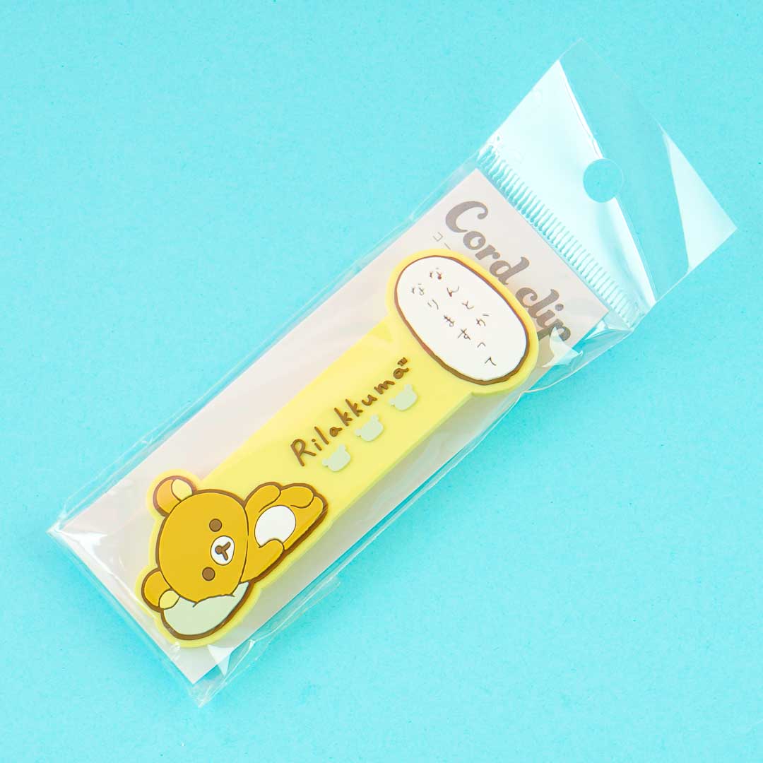 Rilakkuma Rubber Cord Clip