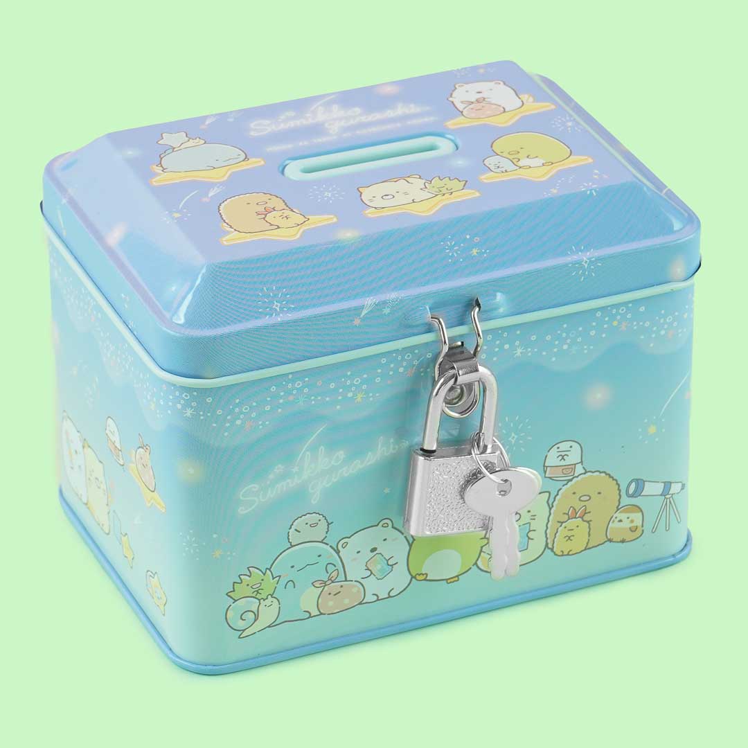 Sumikko Gurashi Starry Can Bank With Key