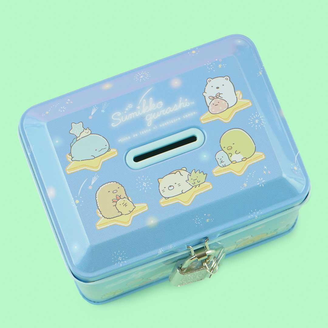 Sumikko Gurashi Starry Can Bank With Key