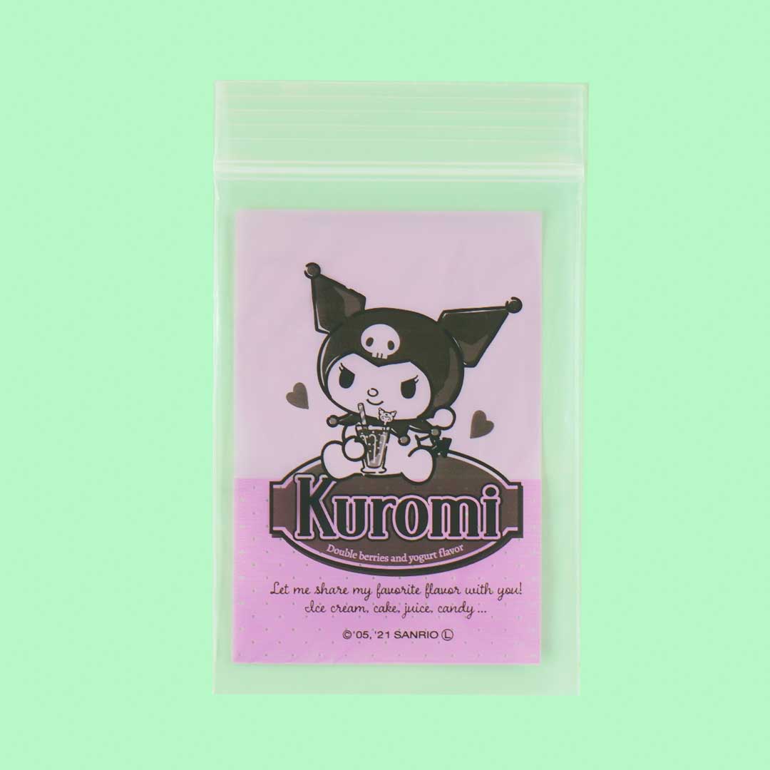 Kuromi Yogurt Drink Zip Bag Set