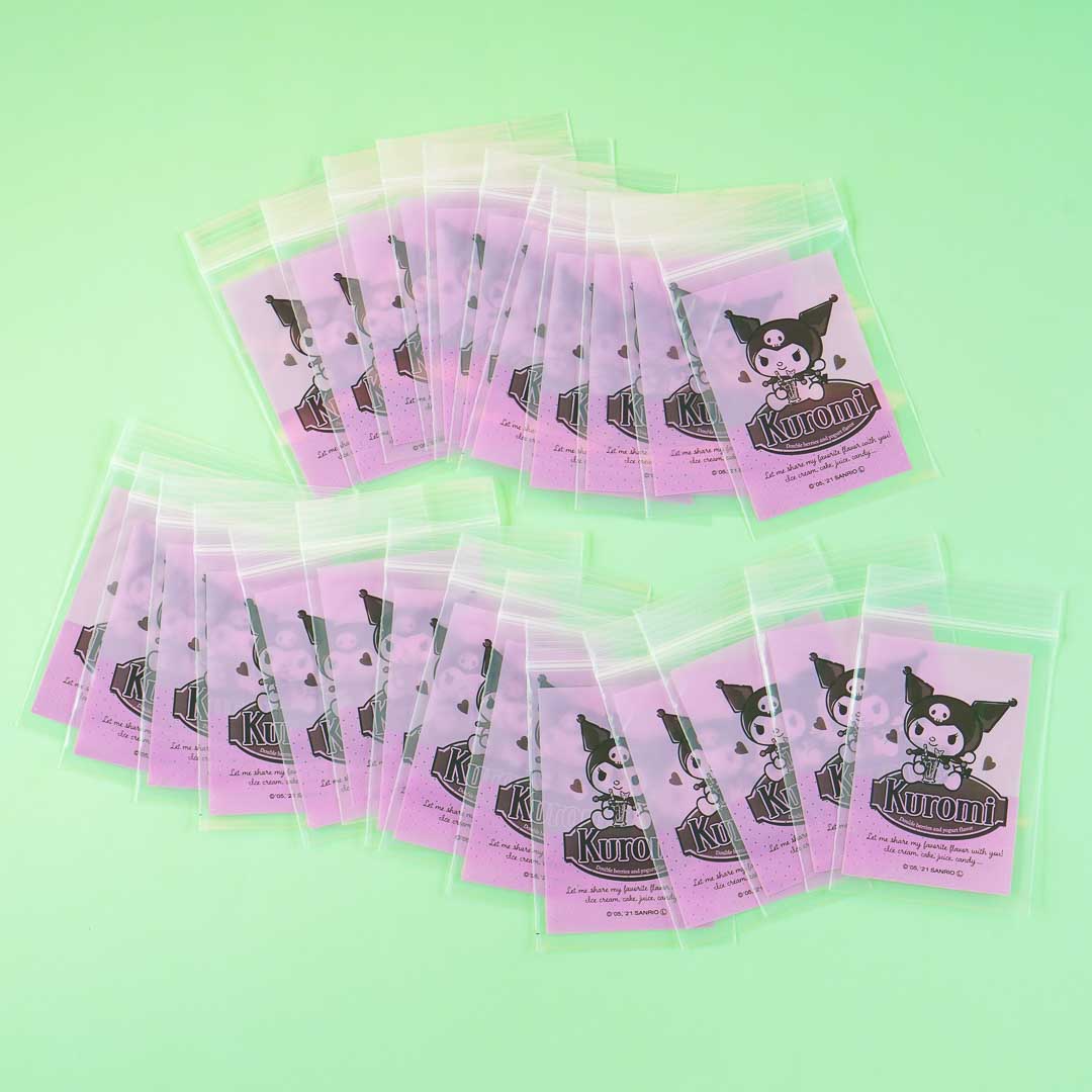 Kuromi Yogurt Drink Zip Bag Set
