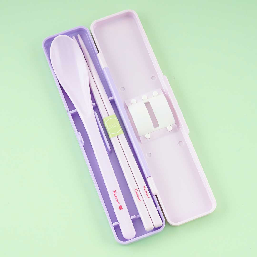 Kuromi Chopsticks & Spoon Set