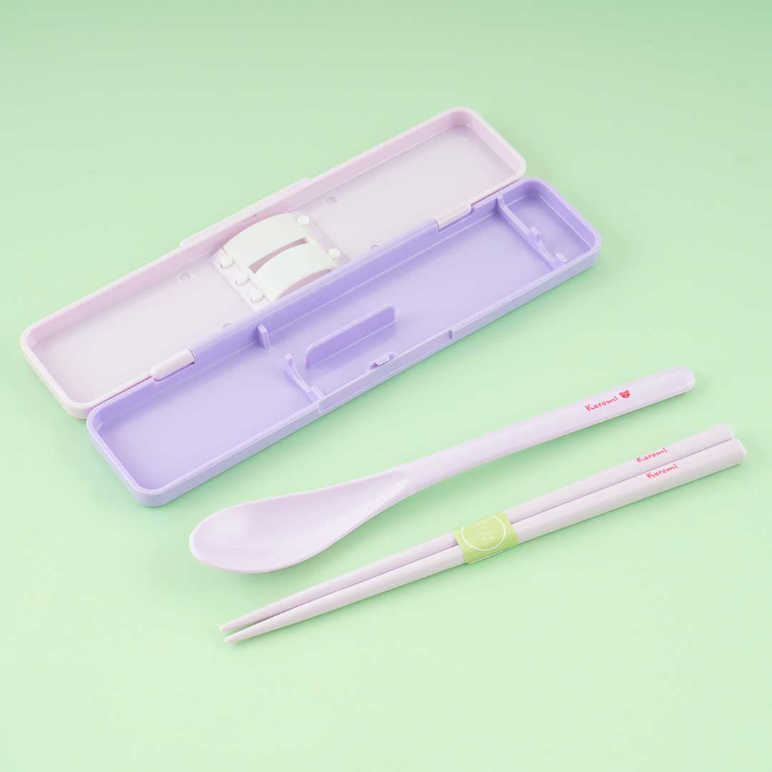 Kuromi Chopsticks & Spoon Set