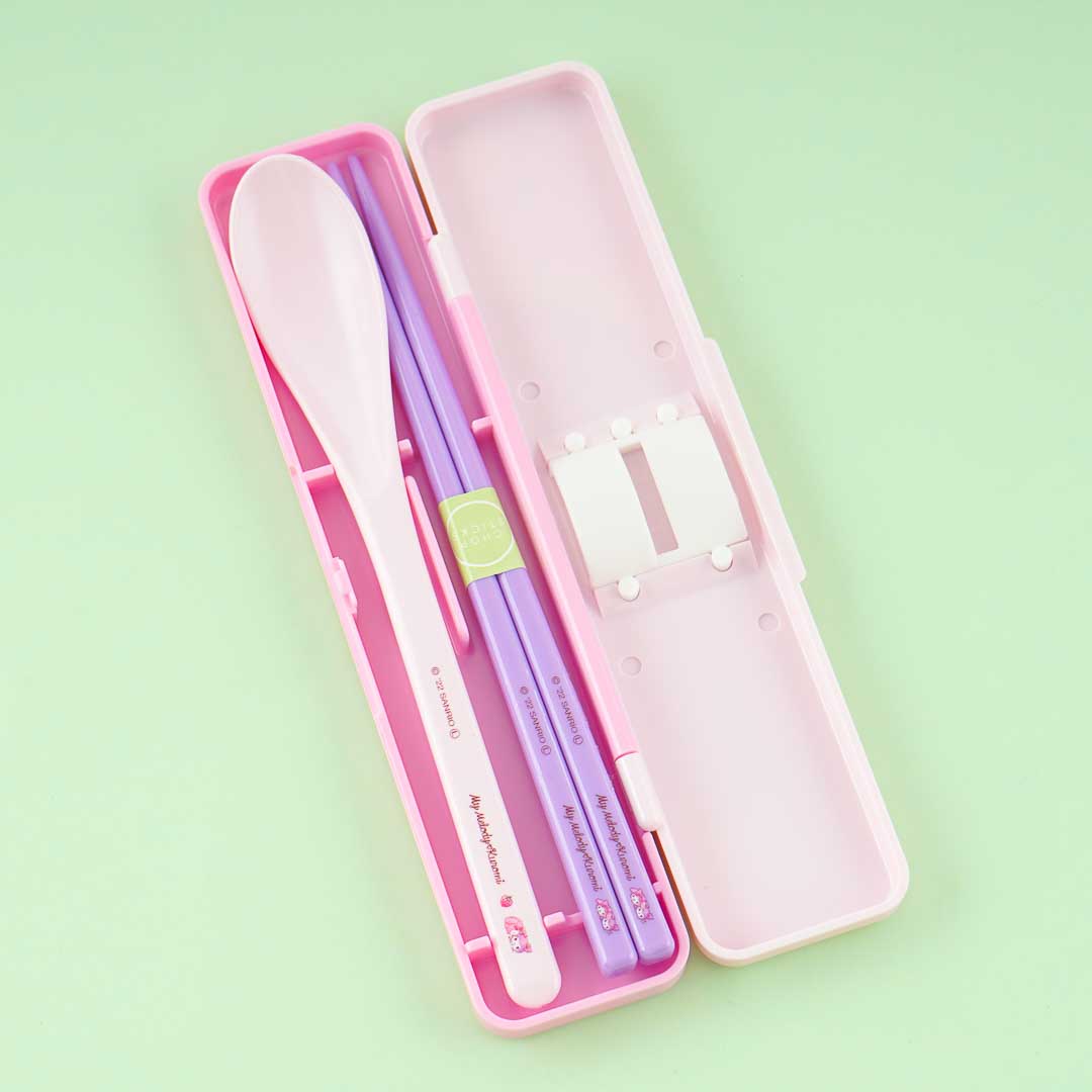 My Melody & Kuromi Chopsticks & Spoon Set
