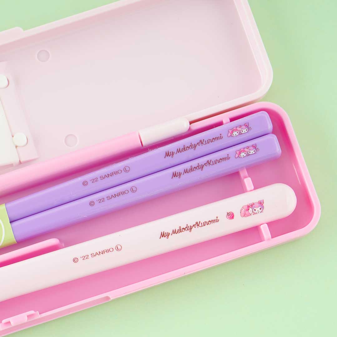 My Melody & Kuromi Chopsticks & Spoon Set