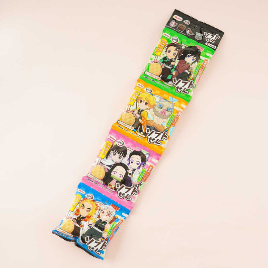 Demon Slayer Soft Rice Crackers Snack Set - Corn Potage - 4 pcs