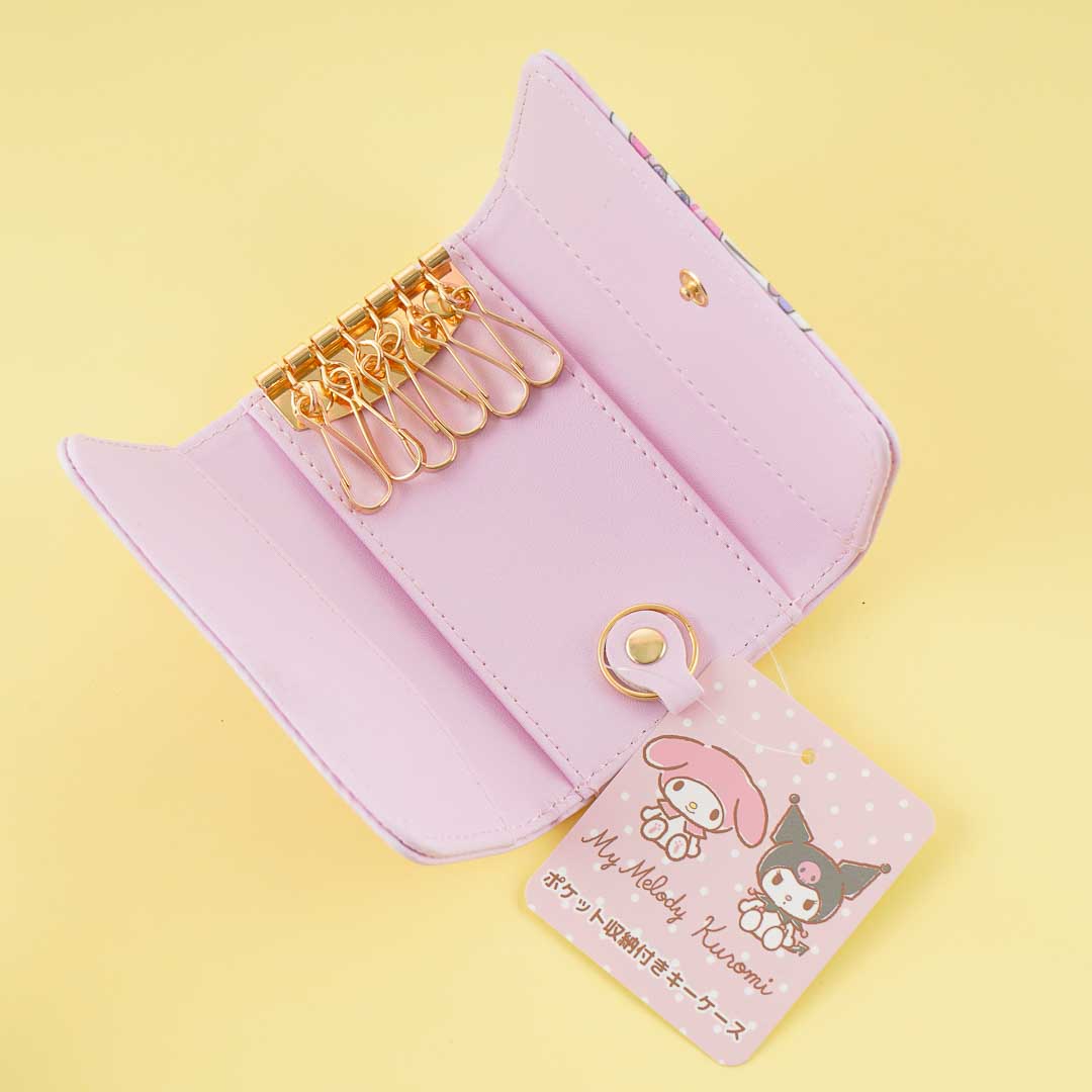 Kuromi & My Melody Berry Pancakes Key Case