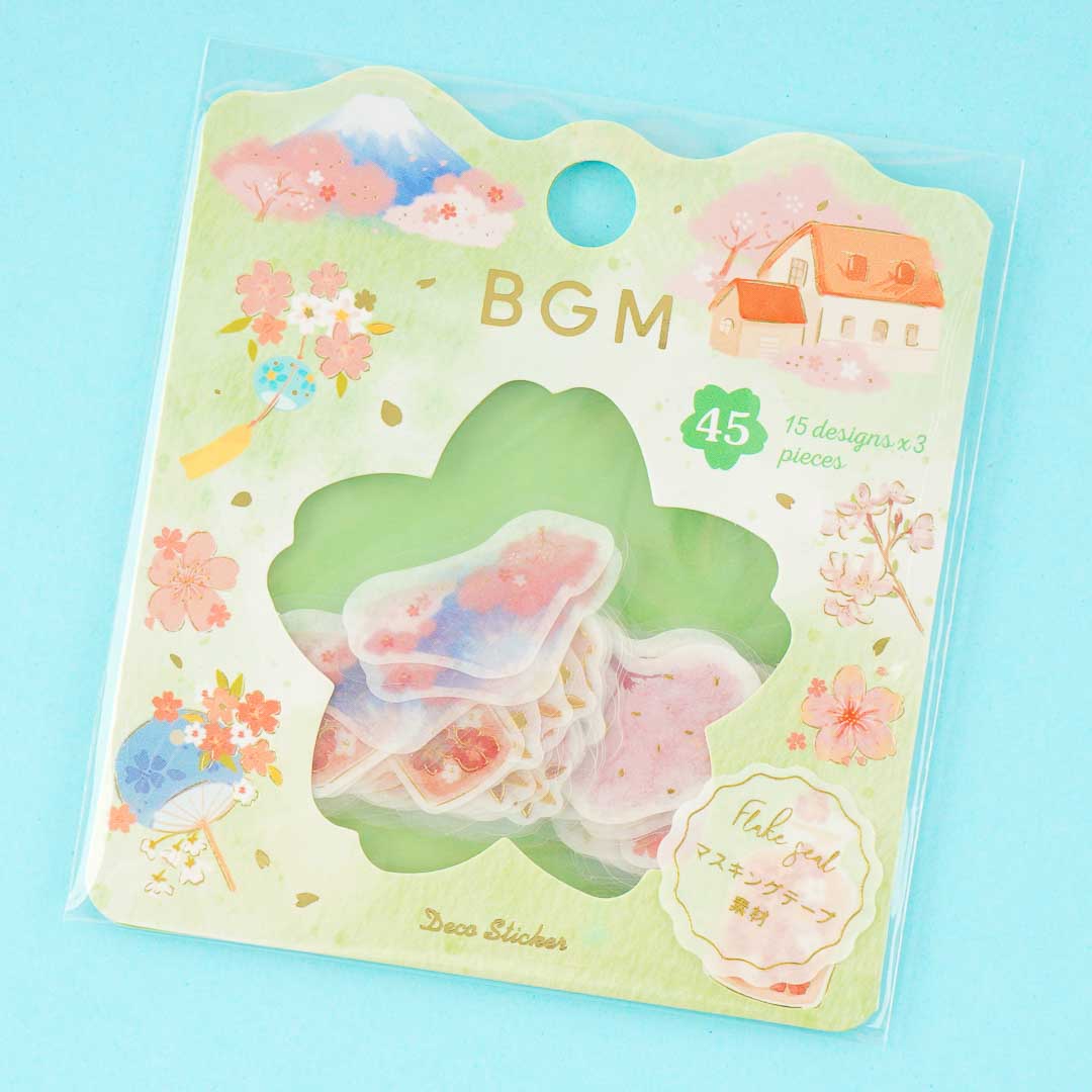 BGM Flake Seal Stickers - Sakura Countryside