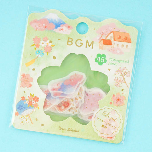 BGM Flake Seal Stickers - Sakura Countryside