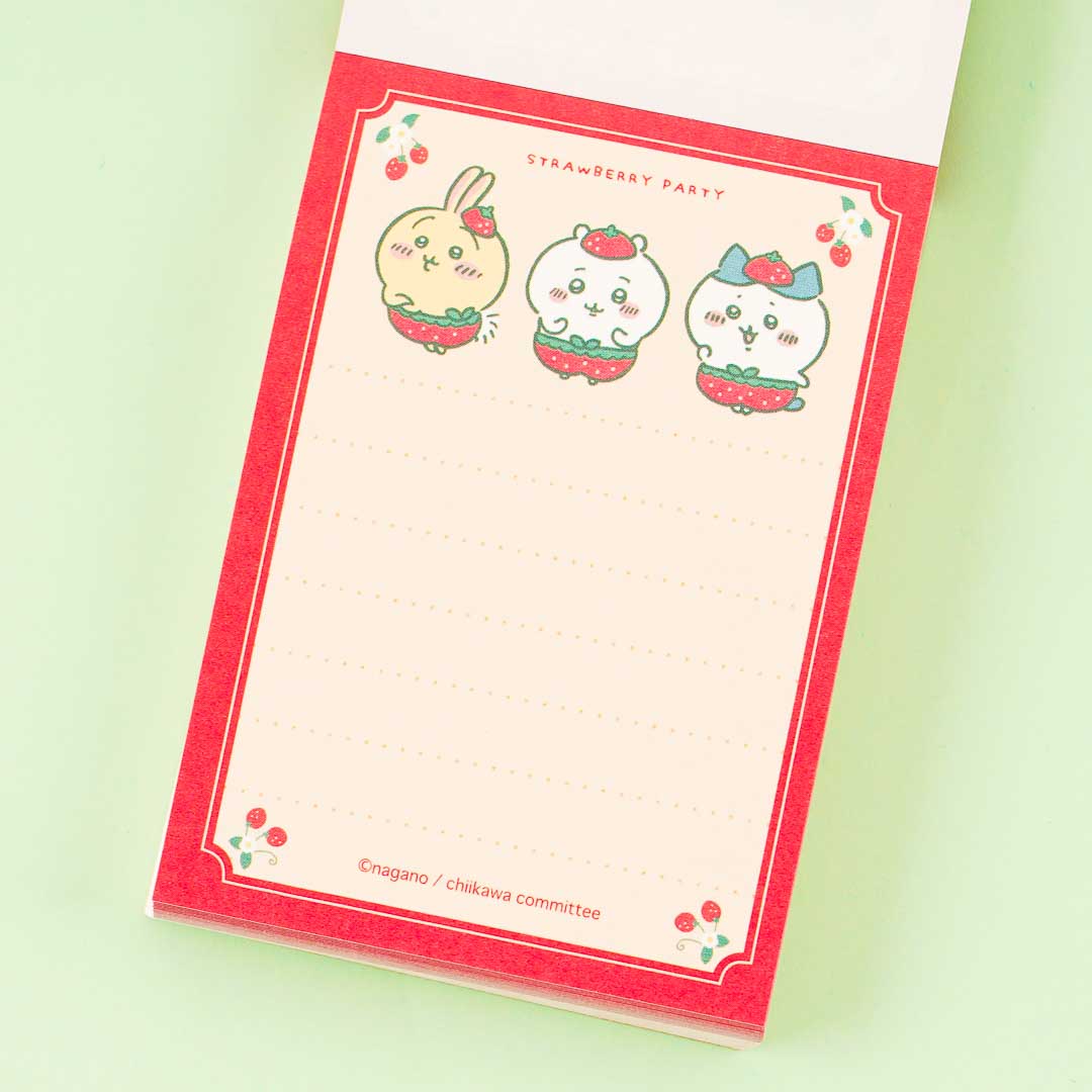 Chiikawa Strawberry Pants Mini Memo Pad