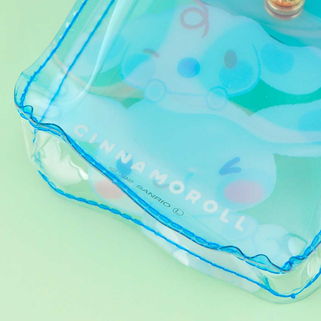 Cinnamoroll & Milk Clear Blue Pouch