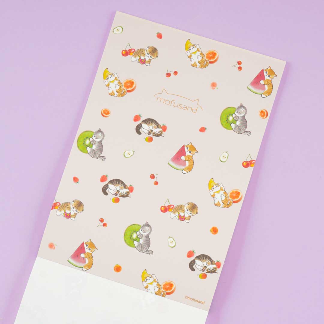 Mofusand Fruit Cat Die-Cut Memo Pad