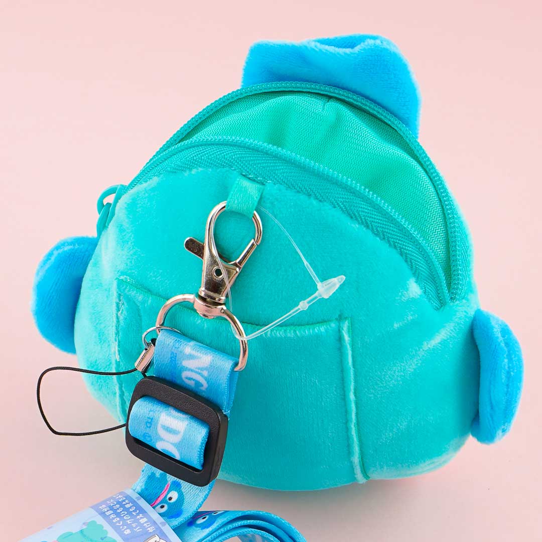 Hangyodon Fluffy Coin Purse With Neck Strap