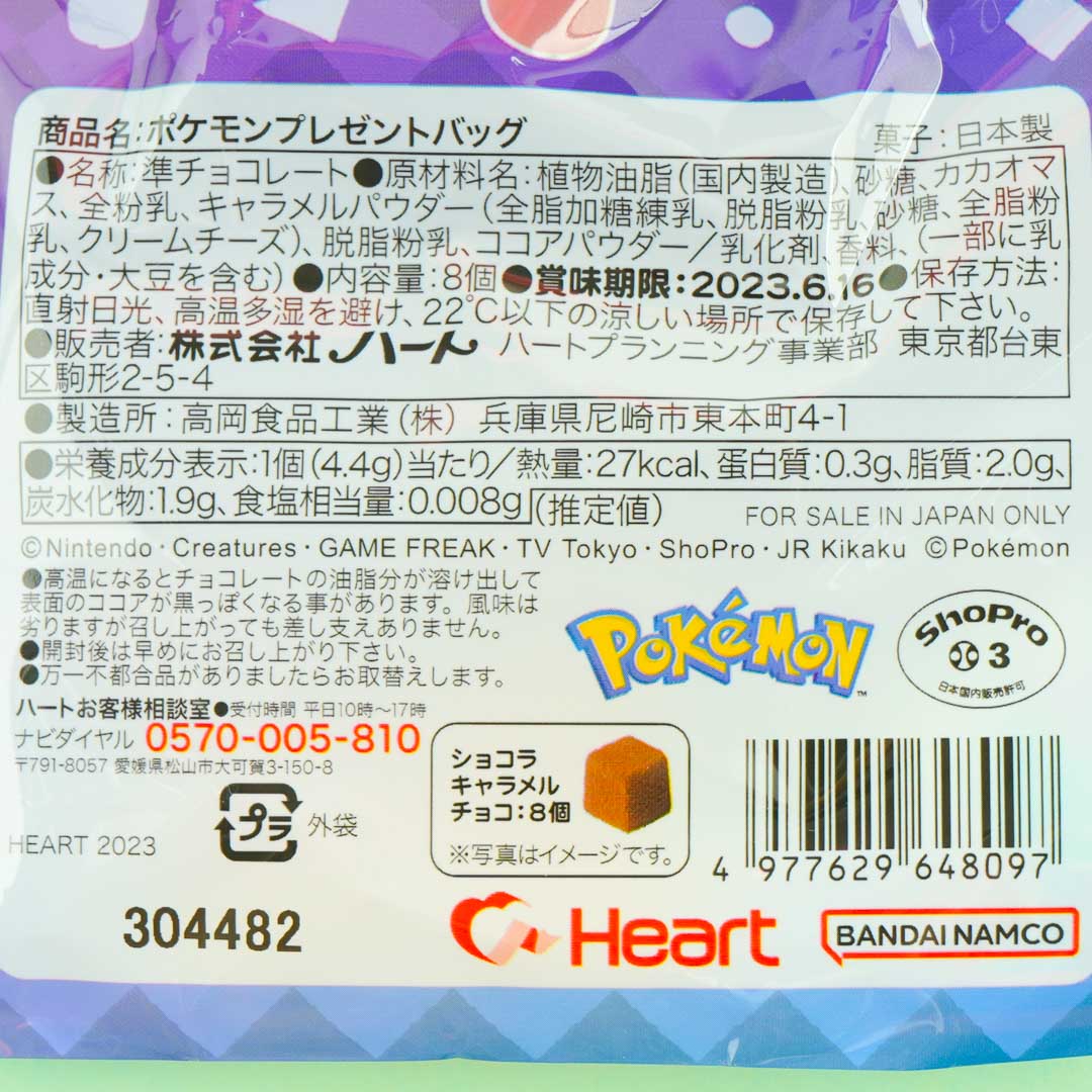 Pokemon Chocolate Ribbon Bag
