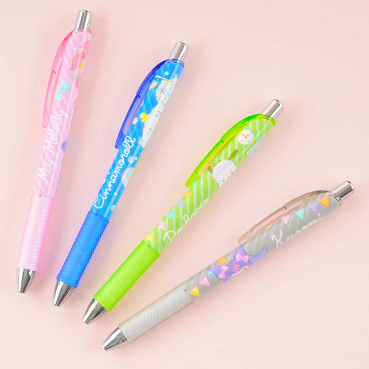 Sanrio Characters Stripes Gel Pen Set - 4 Colors