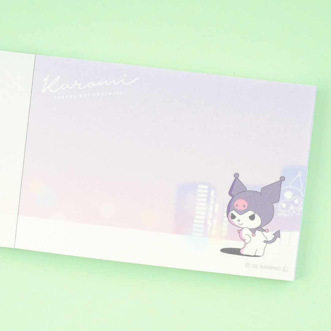Kuromi Glow In The Dark Mini Memo Pad