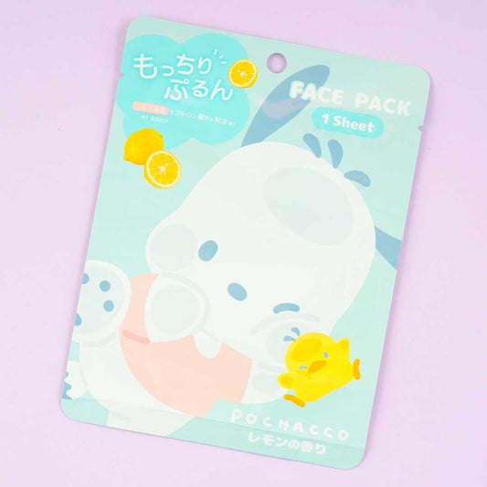 Pochacco & Piyo Face Pack - Lemon