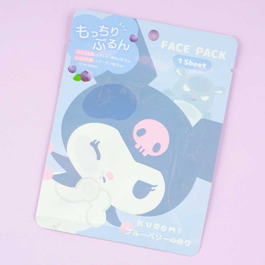 Kuromi & Baku Face Pack - Blueberry