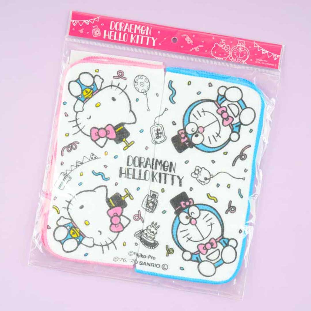 Hello Kitty x Doraemon Hand Towel Set