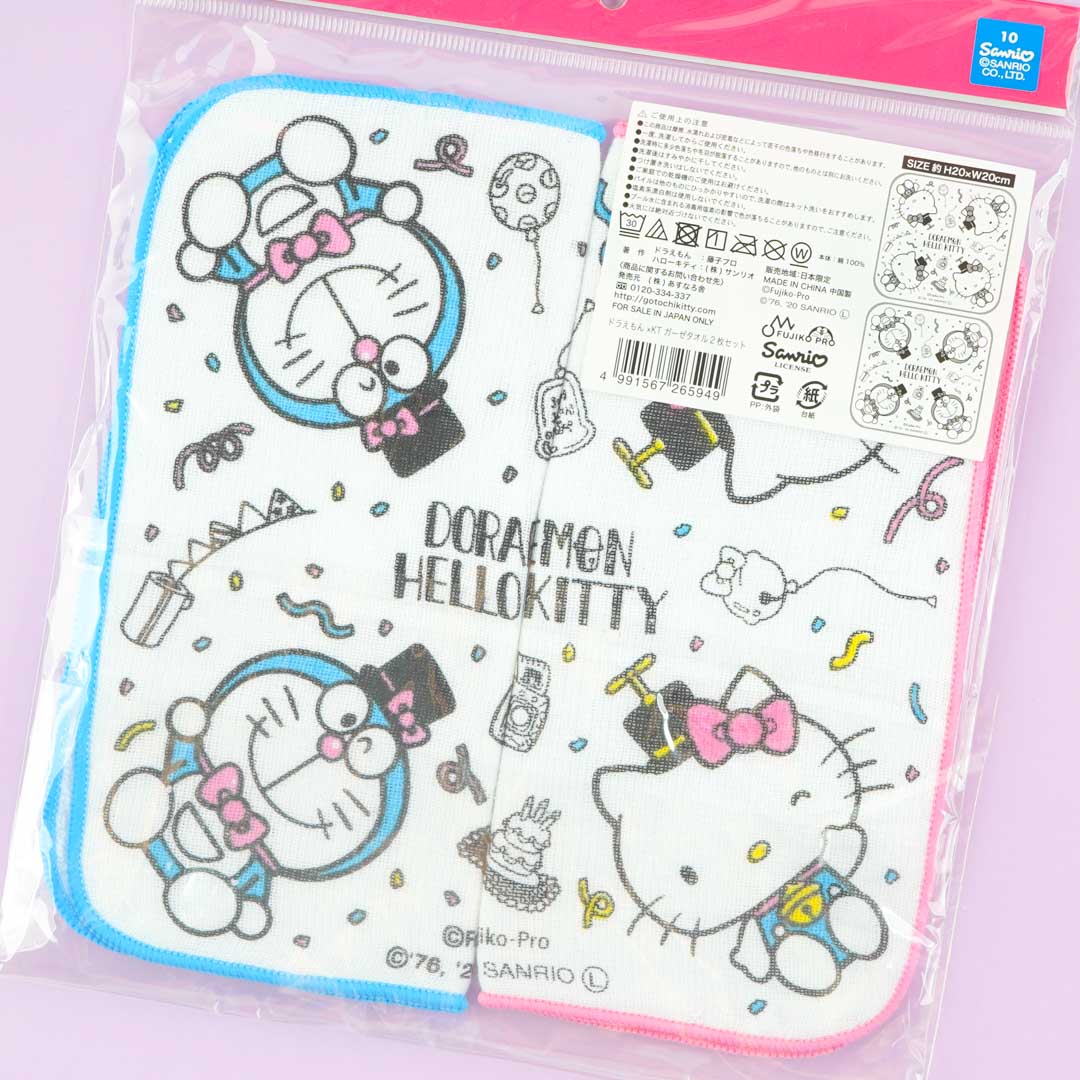 Hello Kitty x Doraemon Hand Towel Set