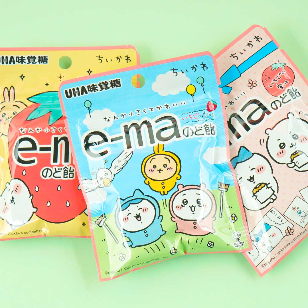 Chiikawa Gurashi e-ma Throat Candy Bag - Strawberry