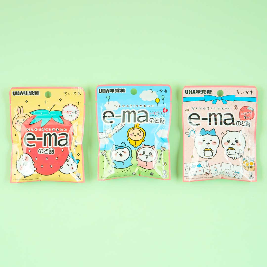 Chiikawa Gurashi e-ma Throat Candy Bag - Strawberry