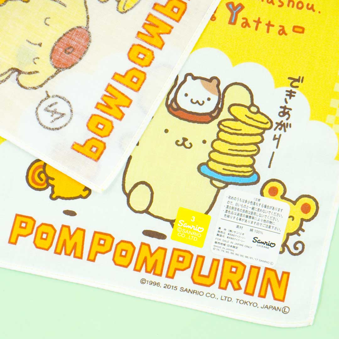 Pompompurin & Friends Pancake Time Handkerchief