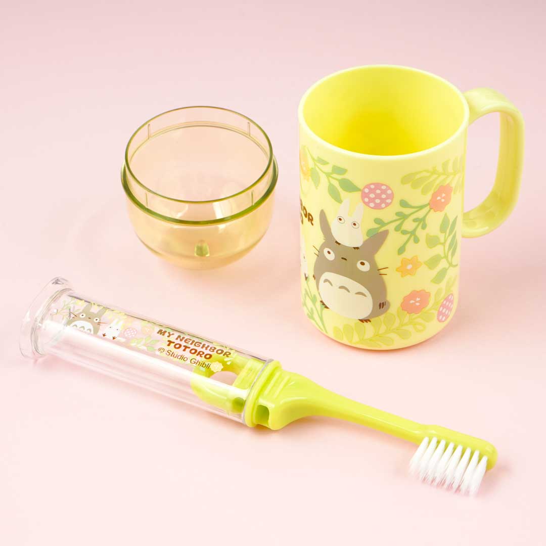 My Neighbor Totoro Flowery Toothbrush Set With Cup