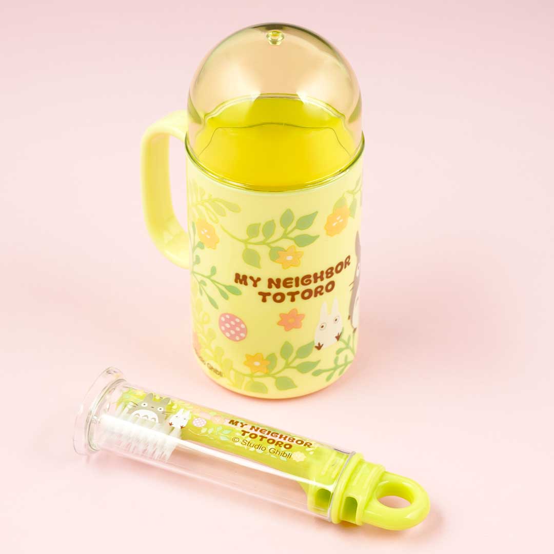 My Neighbor Totoro Flowery Toothbrush Set With Cup