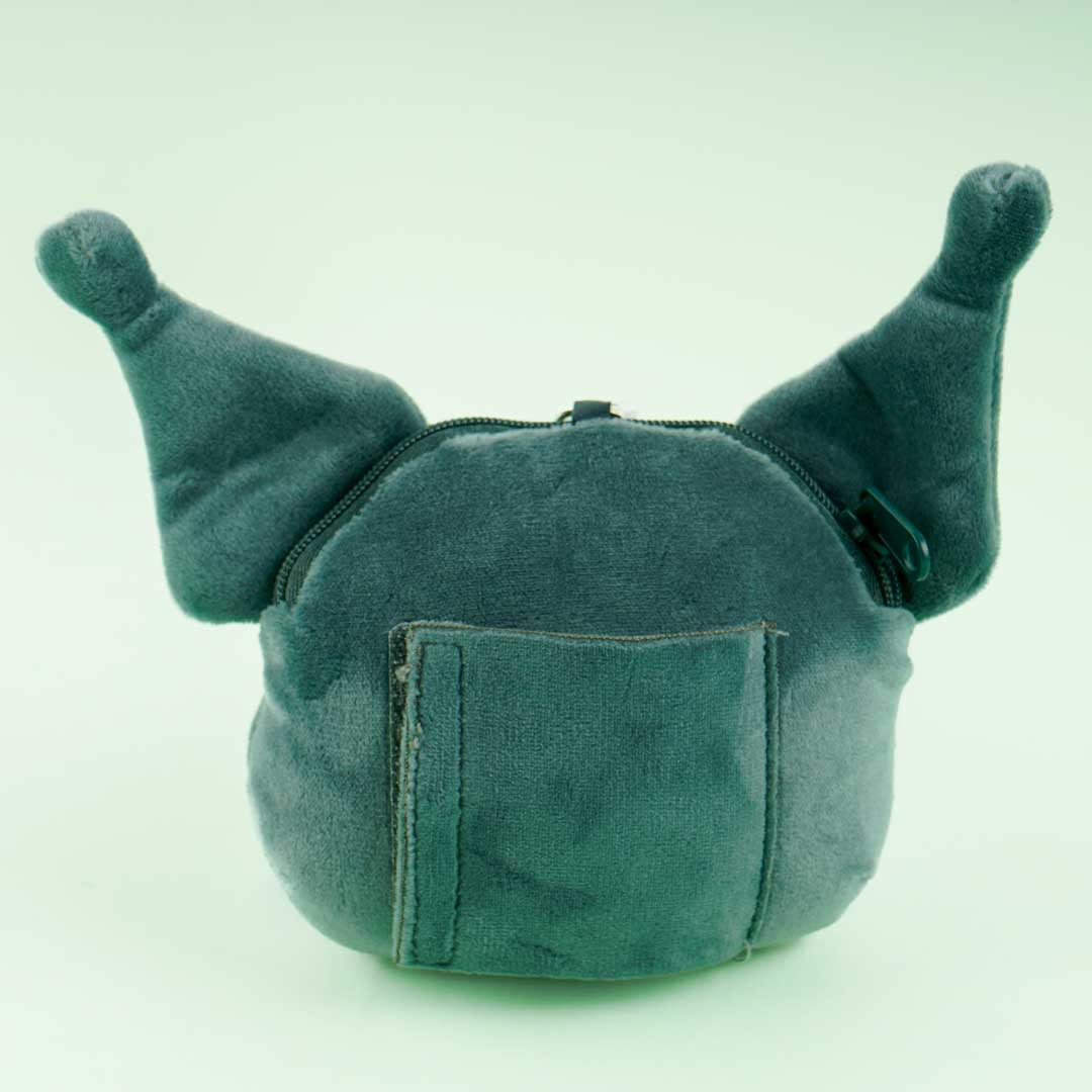 Kuromi Fluffy Coin Purse With Neck Strap