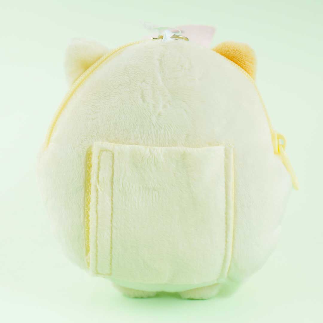 Sumikko Gurashi Fluffy Coin Purse With Neck Strap - Neko