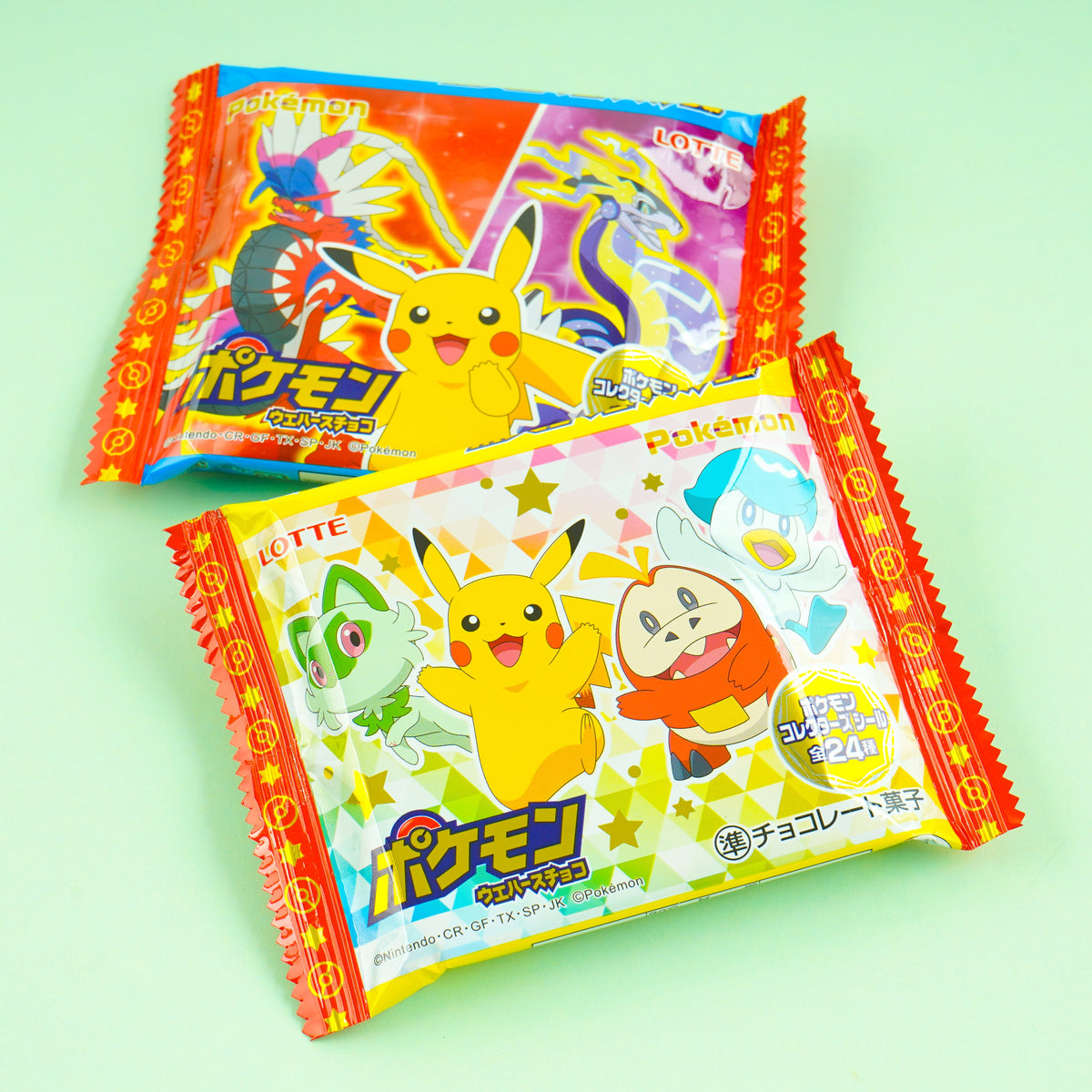 Pokemon Choco Twin Wafers With Sticker