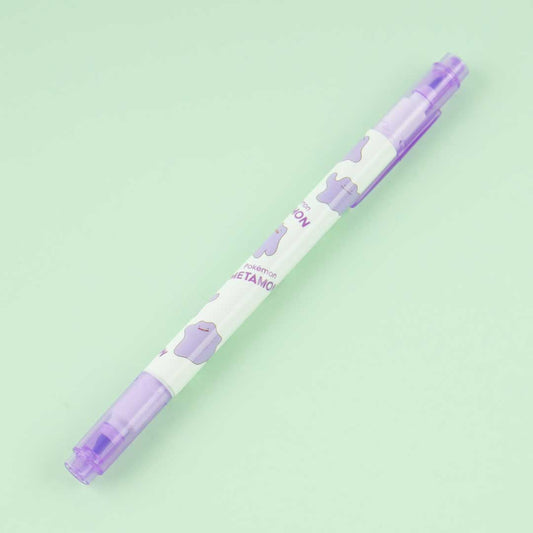 Pokemon Double-Sided Highlighter - Ditto / Purple