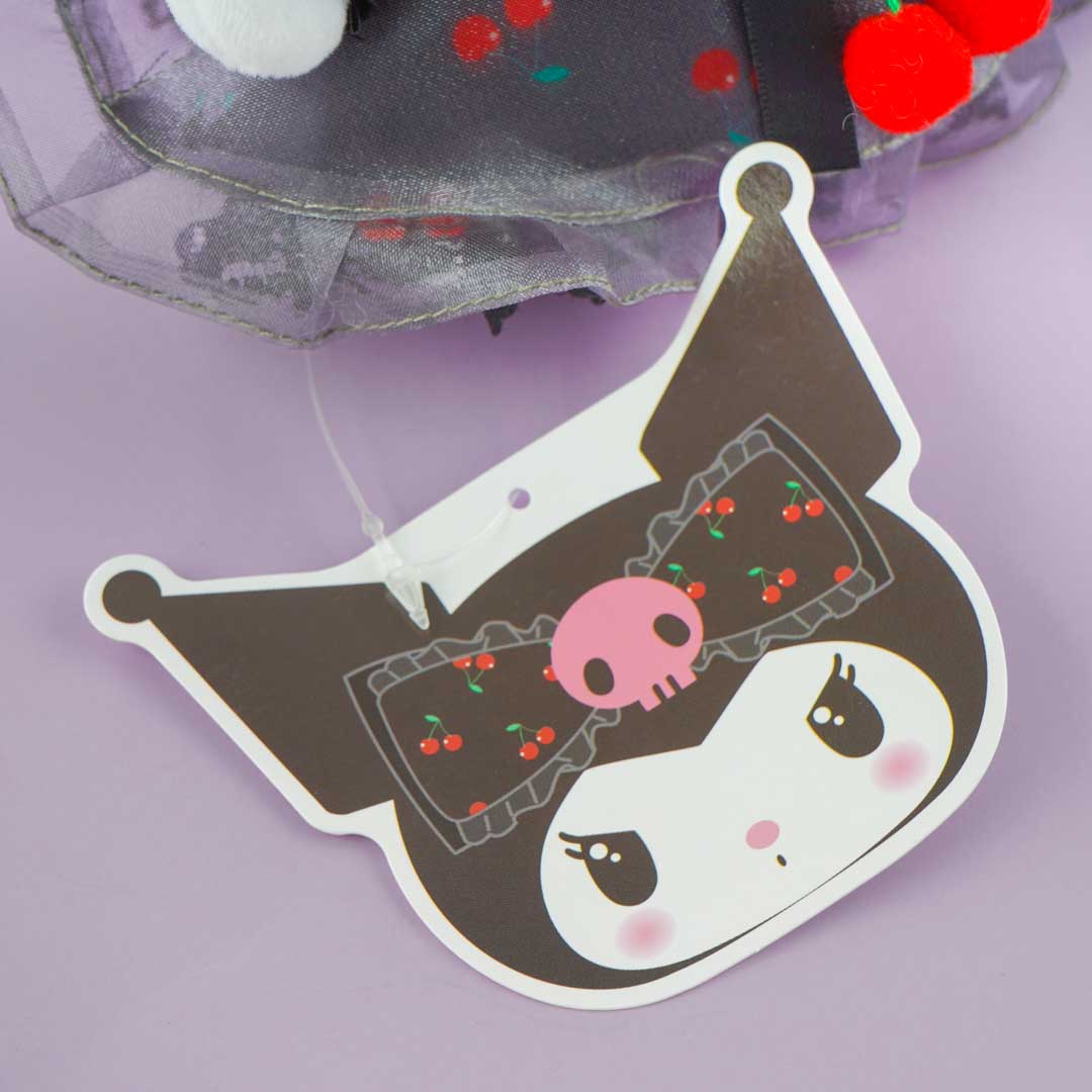 Kuromi Black Cherry Dress Plushie - Mini