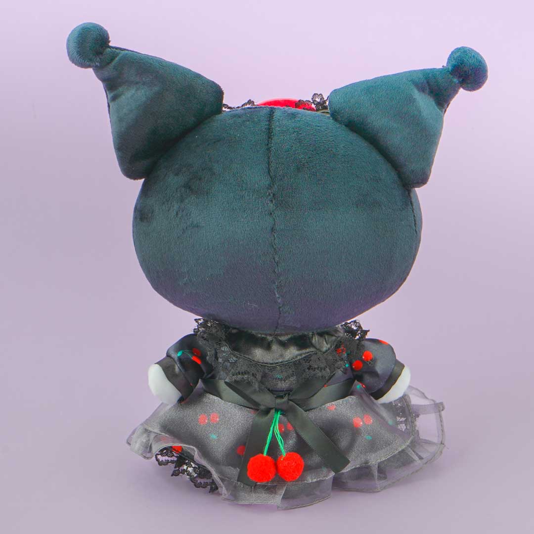 Kuromi Black Cherry Dress Plushie - Mini
