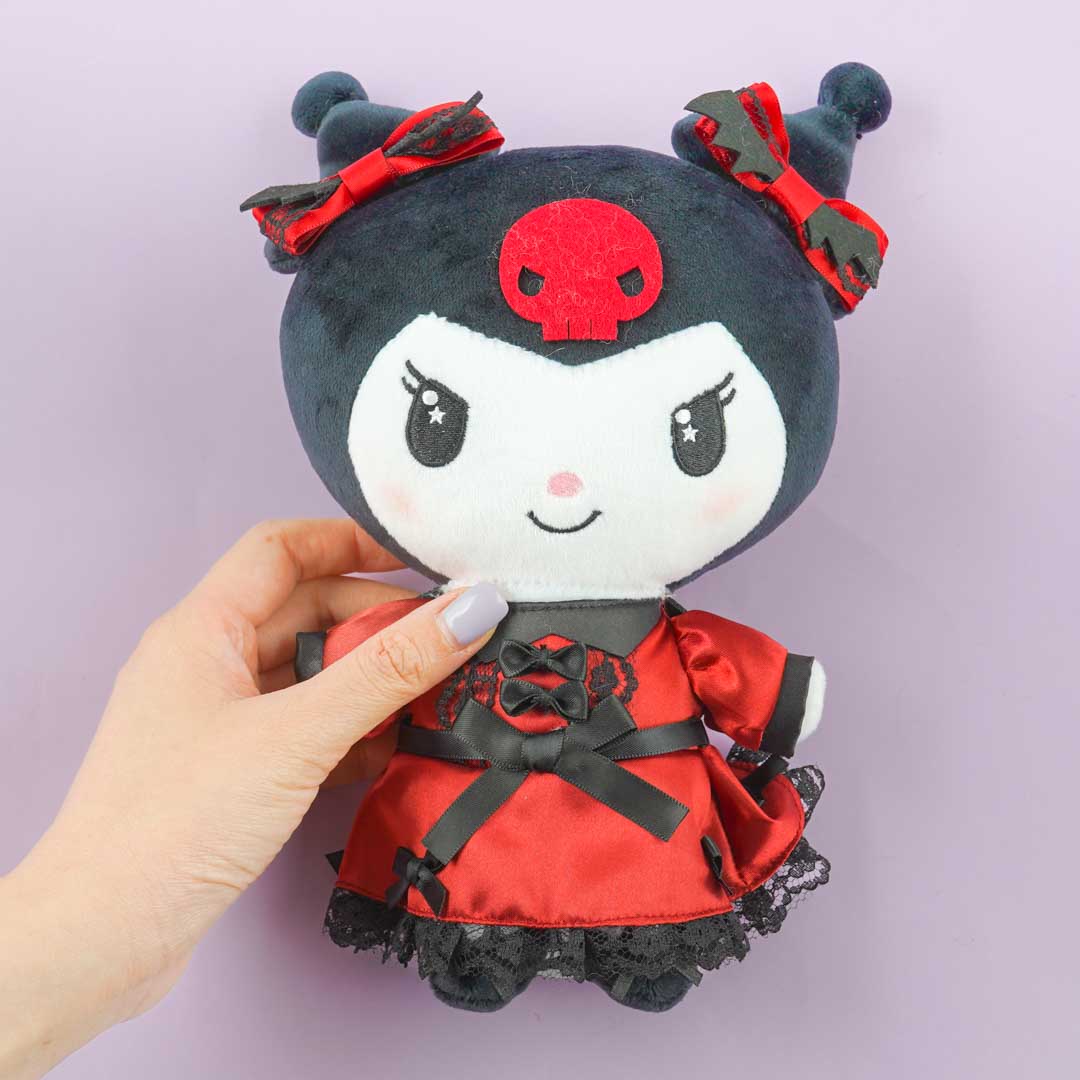 Kuromi Lolita Red Dress Plushie - Mini